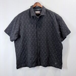 Saints Studio Men's Black Shirt Embroidered Cross Size 3XL